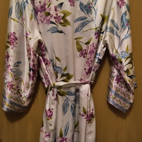 Oscar de la Renta pink label xl kimono style bathrobe - Picture 4 of 10